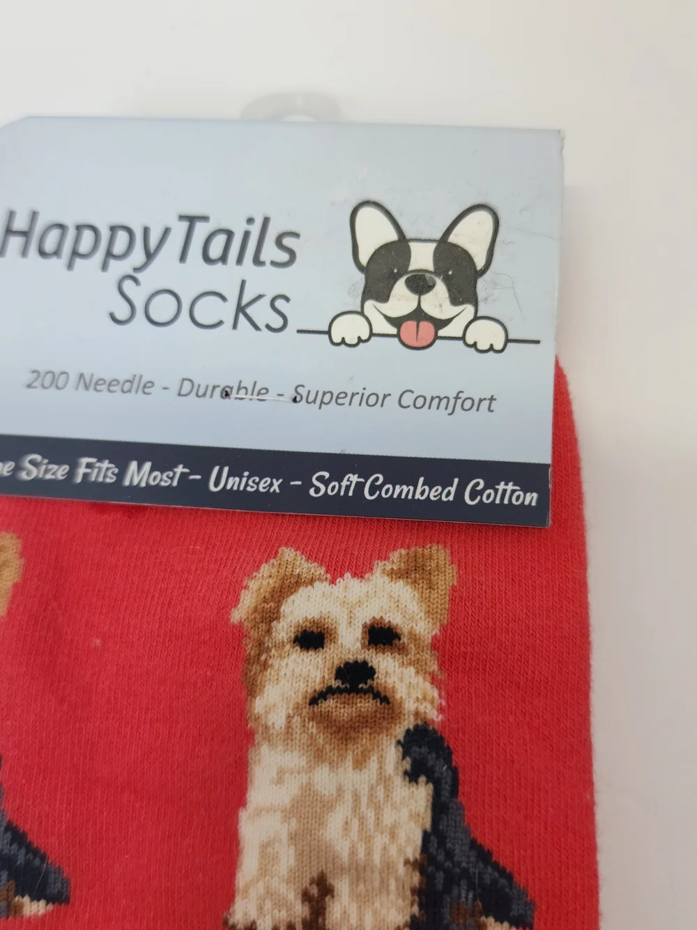 Chatties Matching Pet & Owner Crew Socks - Red Paw Dog Design